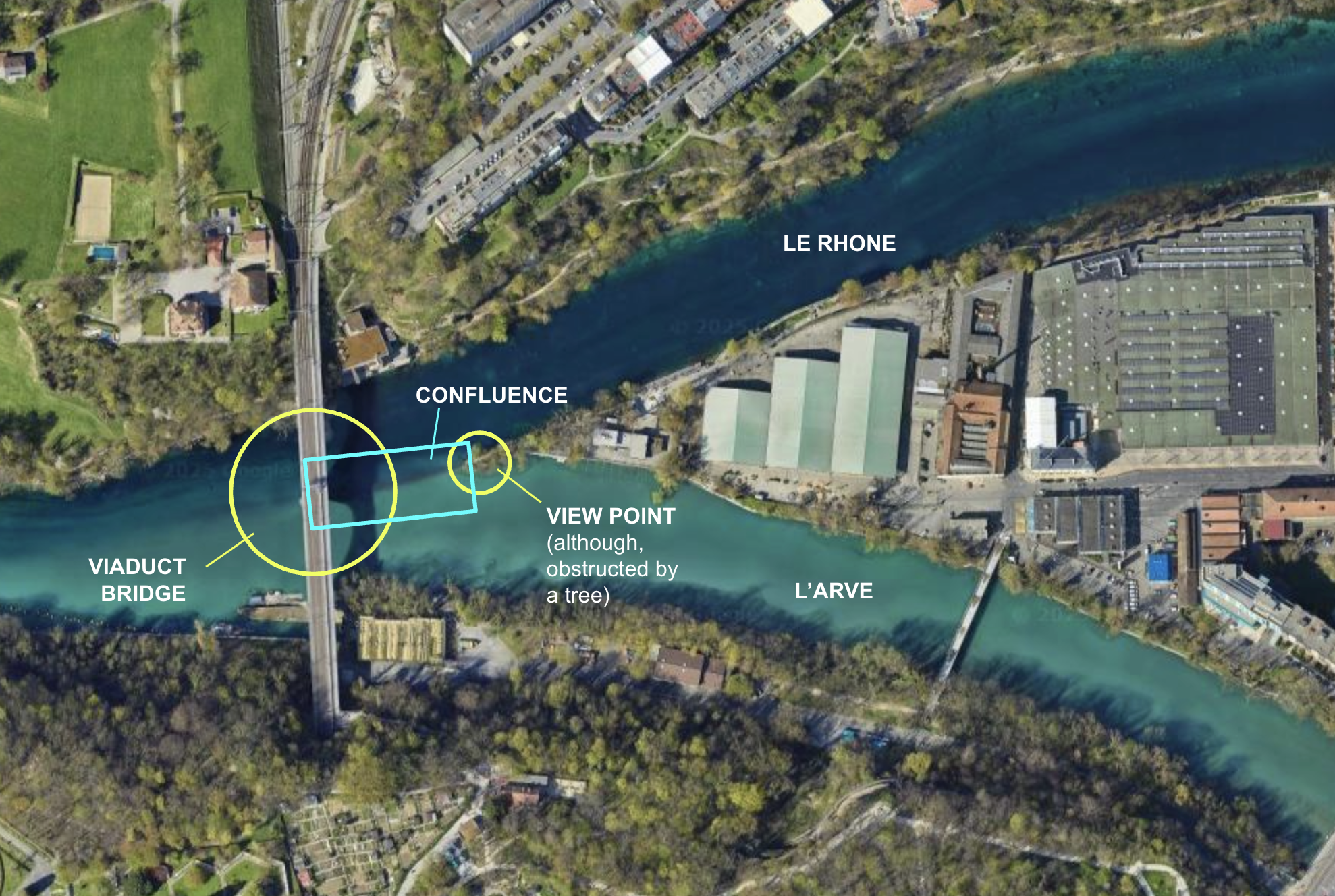 Satellite Image with Labels of La Jonction